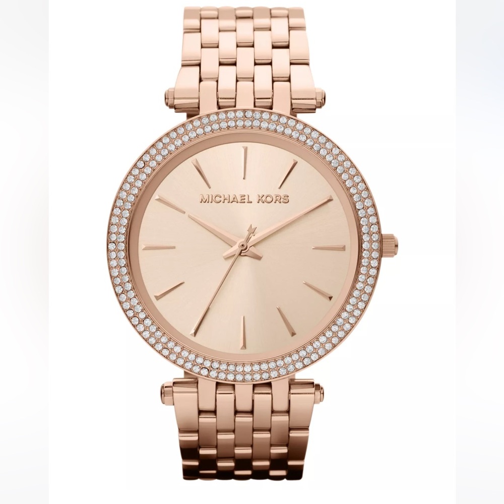 Women's Darci Rose Gold-Tone Stainless Steel Bracelet Watch 39mm MK3192